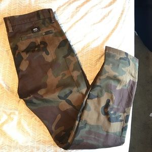 Vans camo pants 32x32